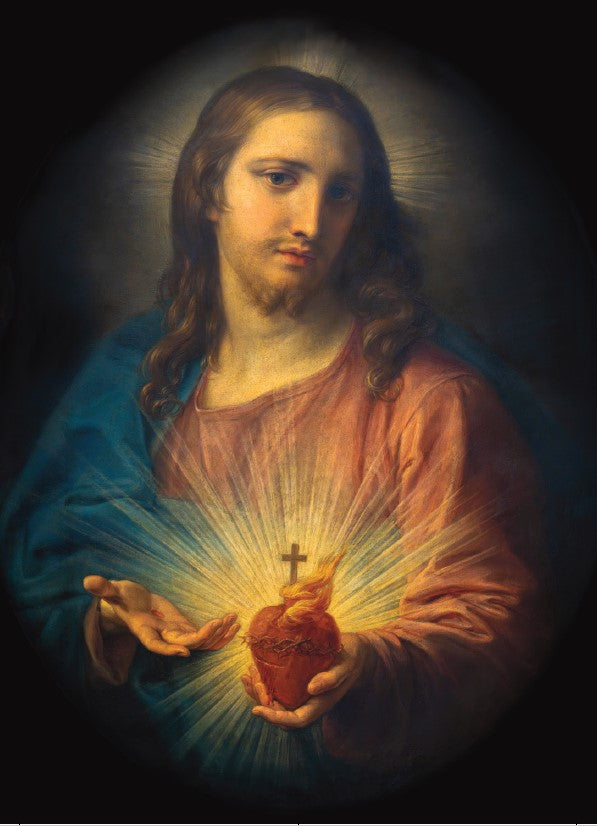 Tarjeta de oración del Sagrado Corazón