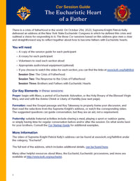 The Eucharist Cor Session Guide