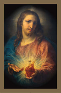 Novena to Sacred Heart Prayer Card