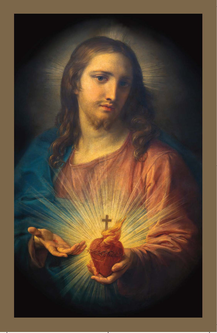 Novena to Sacred Heart Prayer Card