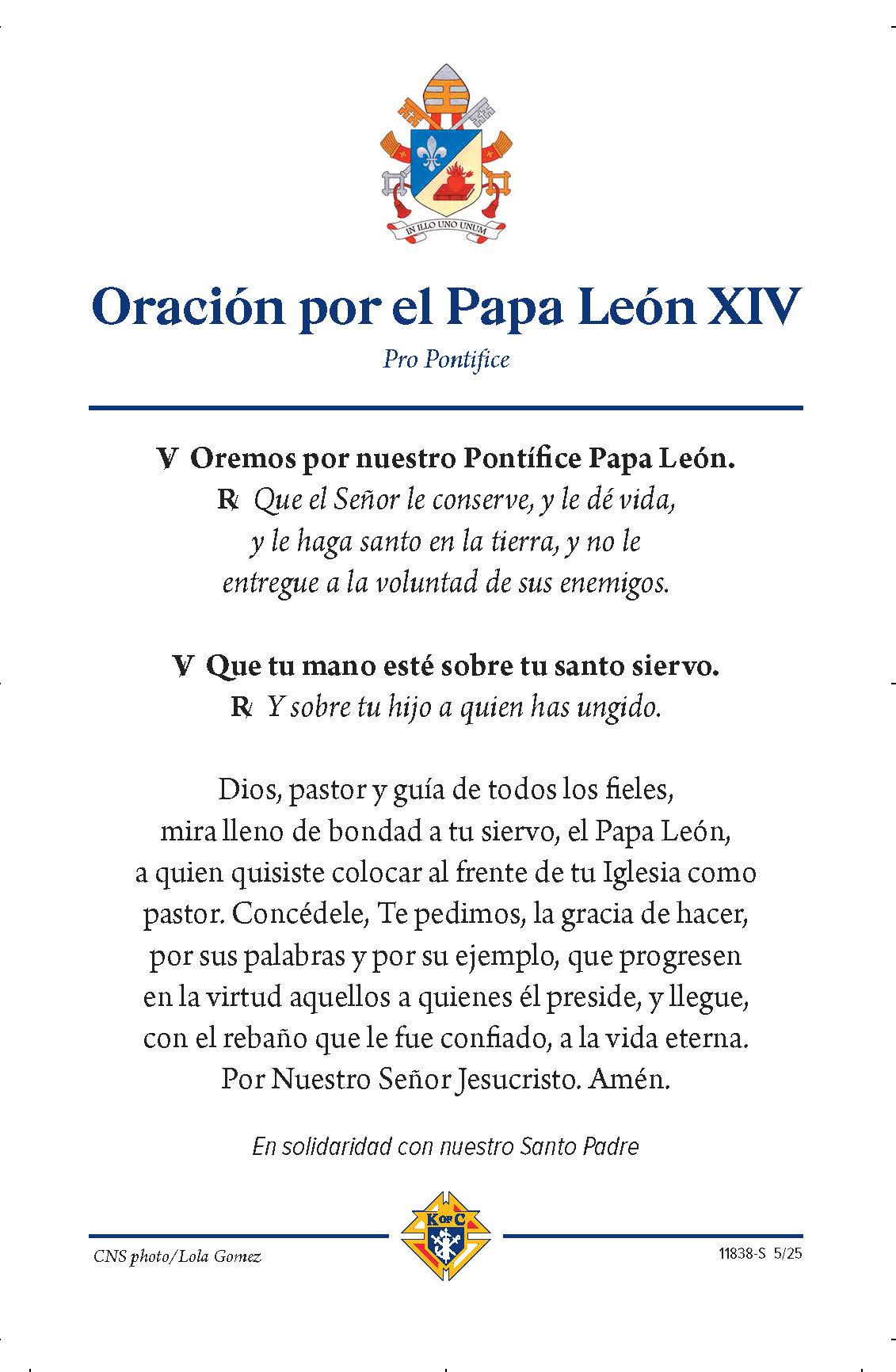 Prayer for Pope Leo XIV
