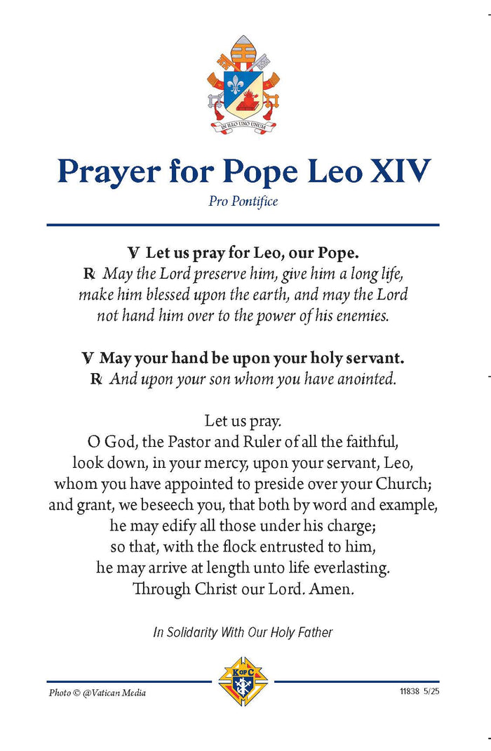 Prayer for Pope Leo XIV