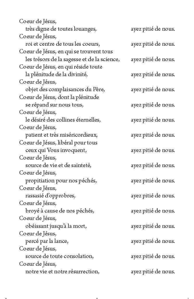 Letanía del Sagrado Corazón