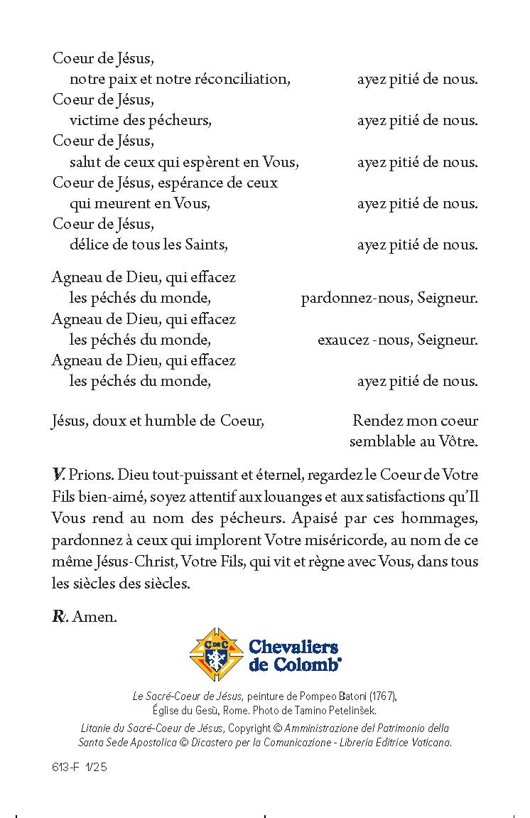 Letanía del Sagrado Corazón