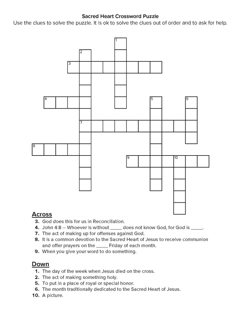 Sacred Heart Children's Activity Book