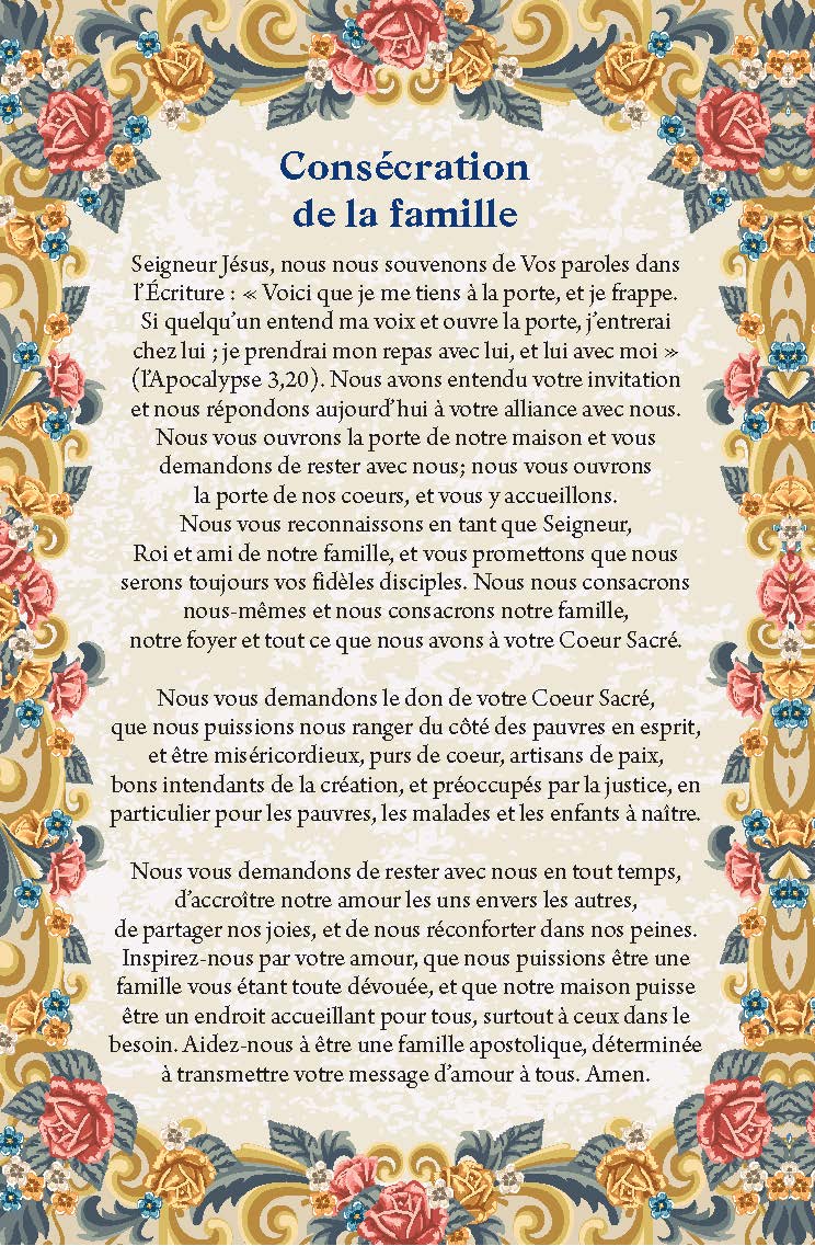 Home Enthronement Prayer Card