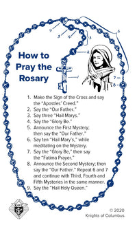Carte de prière : comment réciter le chapelet