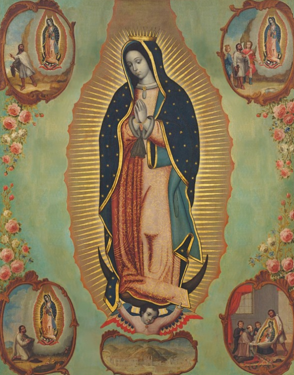 Imitating Saint Juan Diego - Our Lady of Guadalupe Image Story Border
