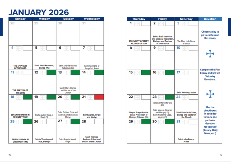 Vivat Jesus Spiritual Planner - 2026